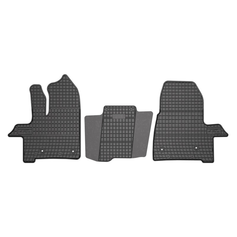 Floor mats rubber for Ford Transit VAN (2019-...) - Discount 20%