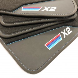 Floor mats, leather BMW X2...