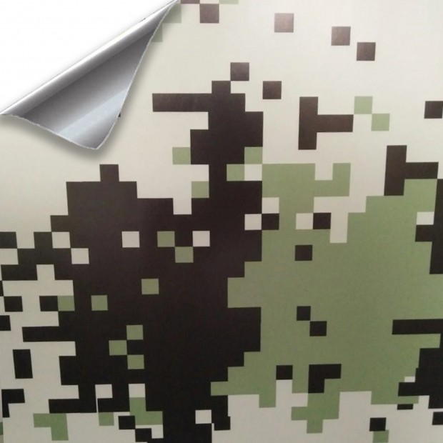 Vinyl Pixel Camo 75 X 152 Cm Audioledcar