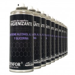 Kit 10 sprays Higienizantes na base de álcool 400 ml