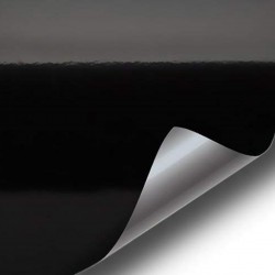 Vinyl Schwarz Glanz 25x152cm