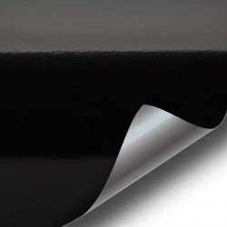 Film autocollant en vinyle noir brillant pour toit de voiture