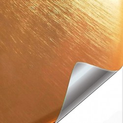 Vinyl Gold chrome brushed...