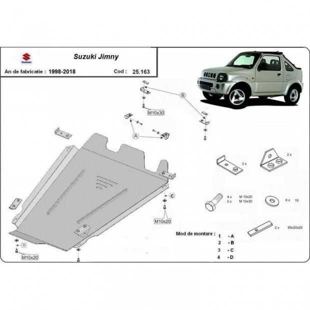 Protector, Transfer Case Suzuki Jimny (2003-2021)