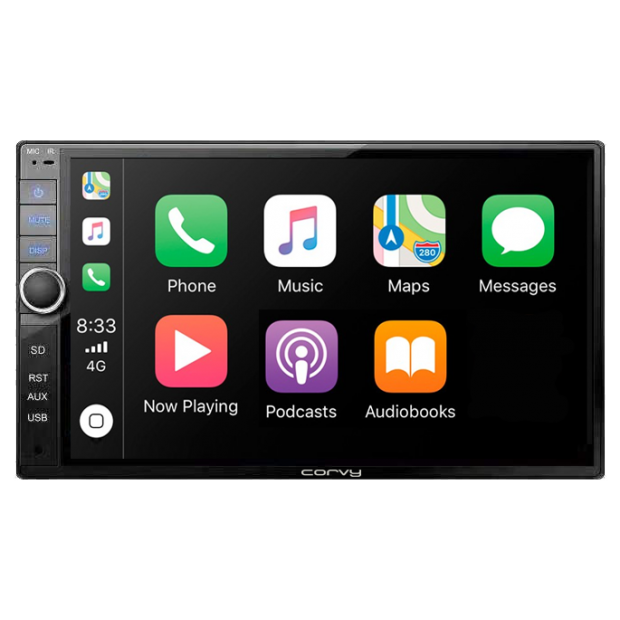 Radio doble Din MP5 con pantalla táctil, Android auto y Apple car play