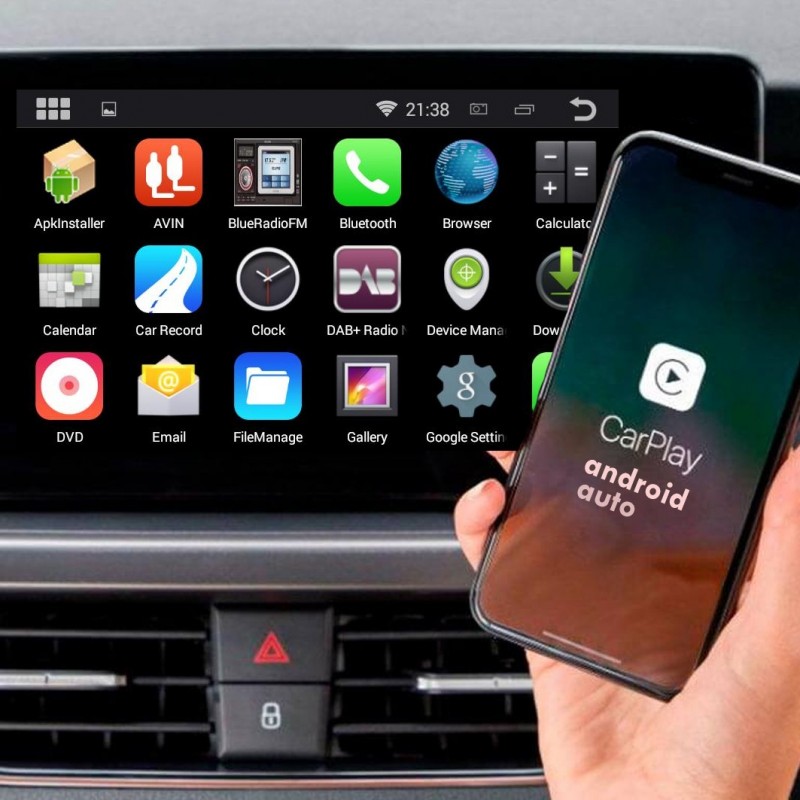 Modulo interfaz CarPlay/Android Auto para la pantalla original de BMW
